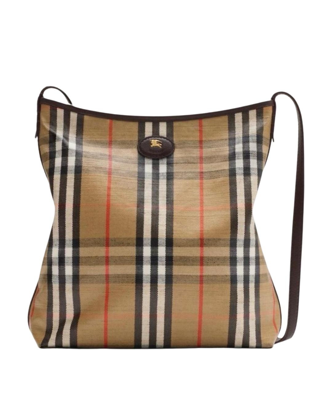 BURBERRY Коричневая сумка тоут, фото 1