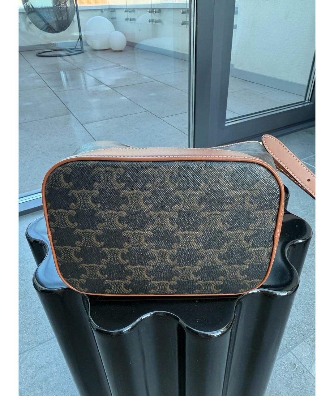CELINE Коричневая сумка тоут, фото 5