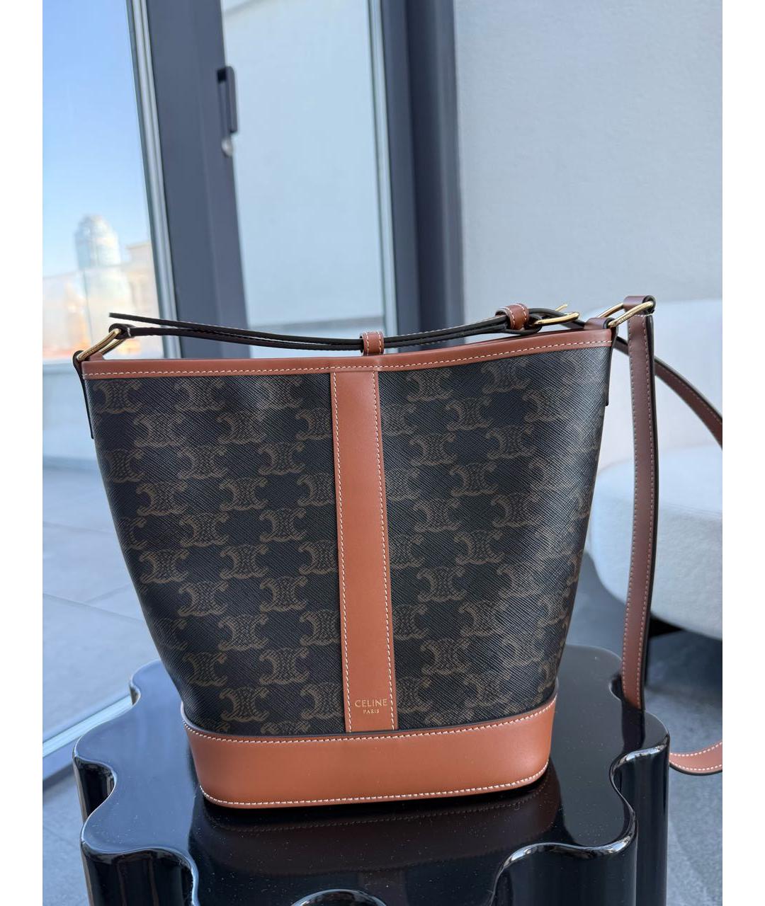 CELINE Коричневая сумка тоут, фото 3