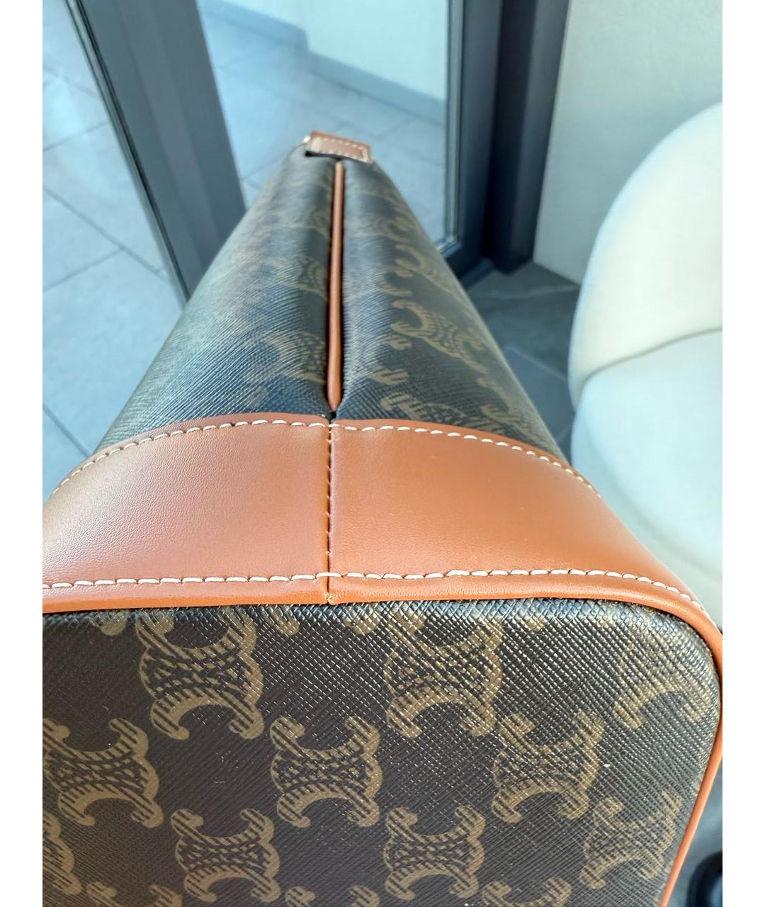 CELINE Коричневая сумка тоут, фото 7
