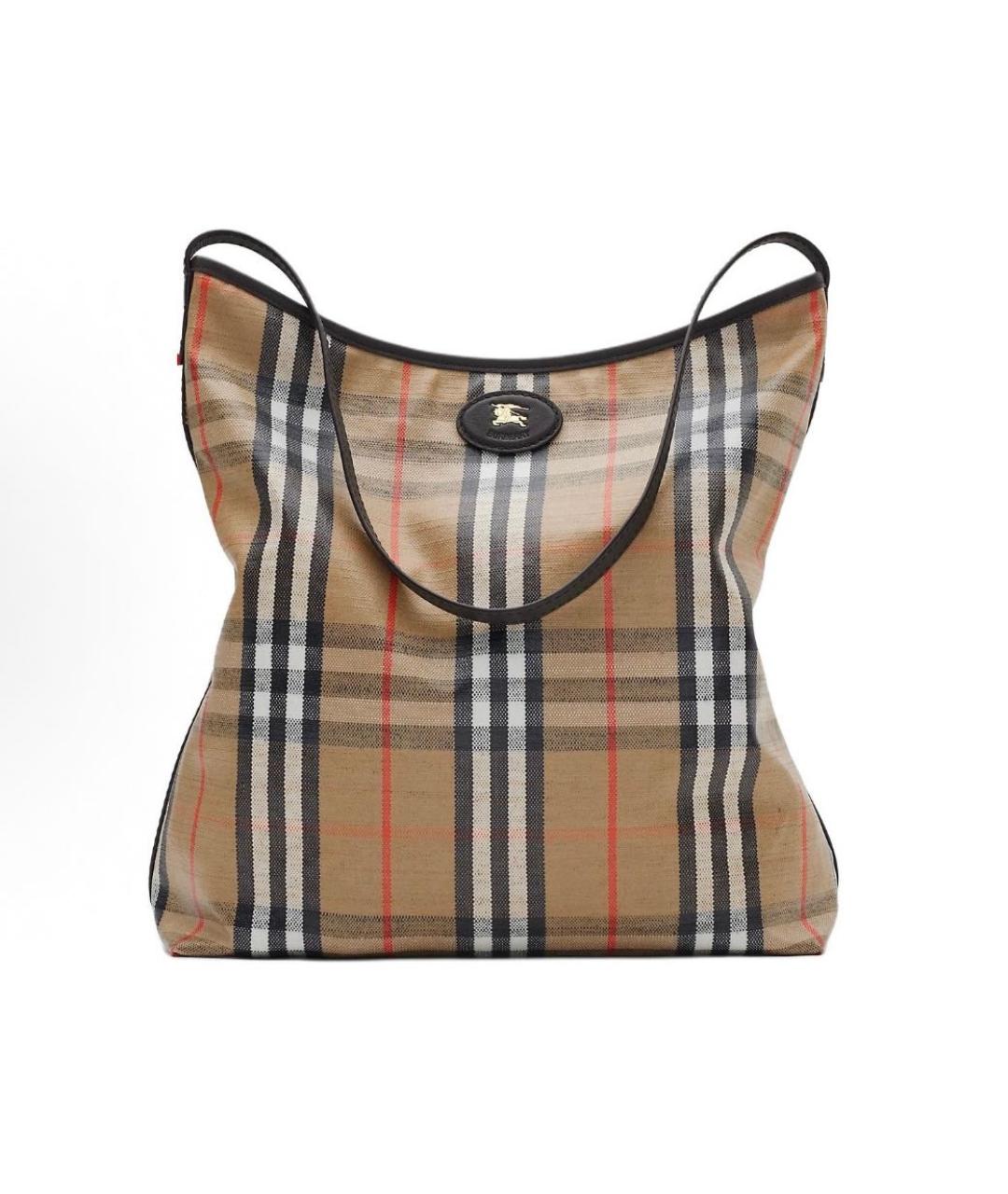 BURBERRY Коричневая сумка тоут, фото 5