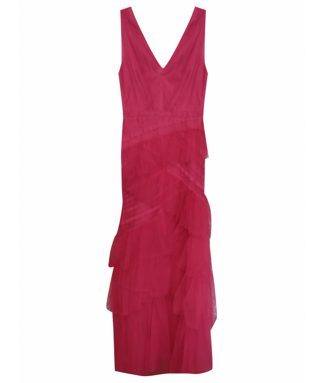 BCBG MAXAZRIA Фуксия вискозное вечернее платье, фото 1