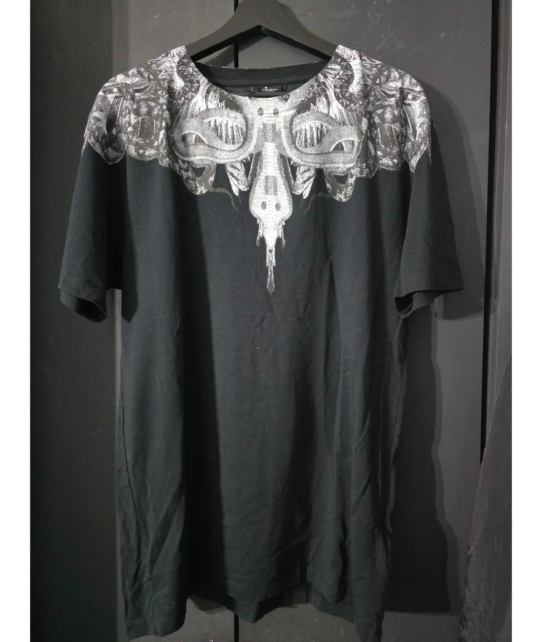 MARCELO BURLON Черная хлопковая футболка, фото 5