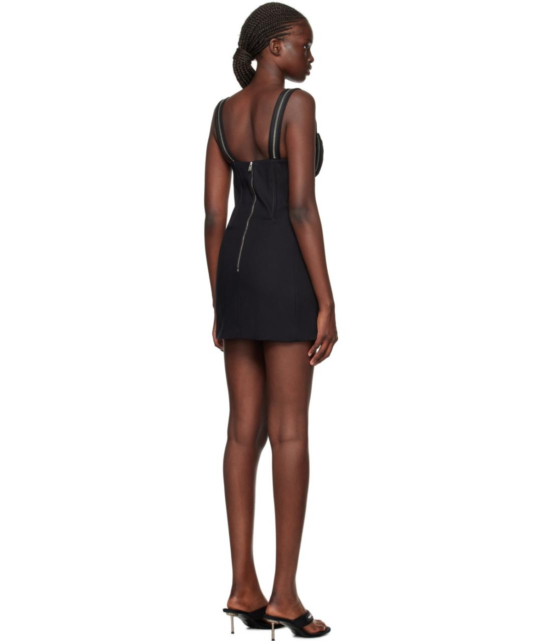 DION LEE Черное коктейльное платье, фото 7