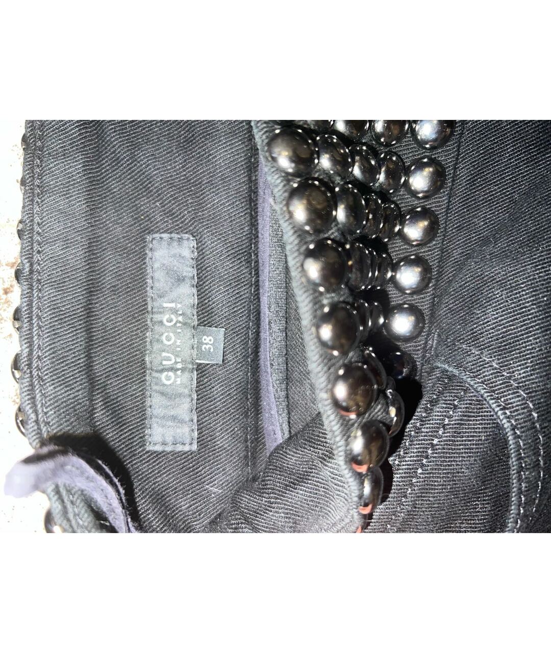 GUCCI Черные хлопковые джинсы слим, фото 3