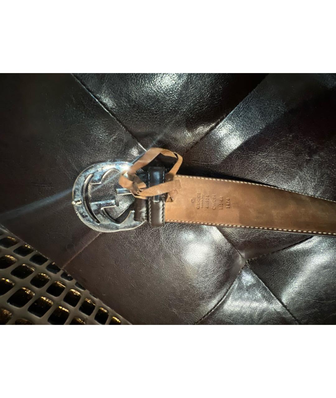 GUCCI Коричневый кожаный ремень, фото 2