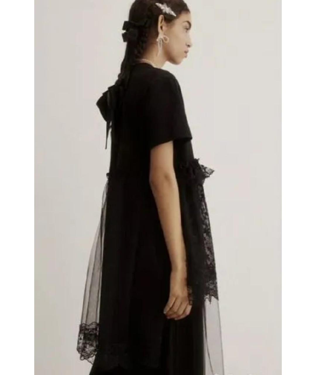 SIMONE ROCHA Черное хлопковое повседневное платье, фото 3