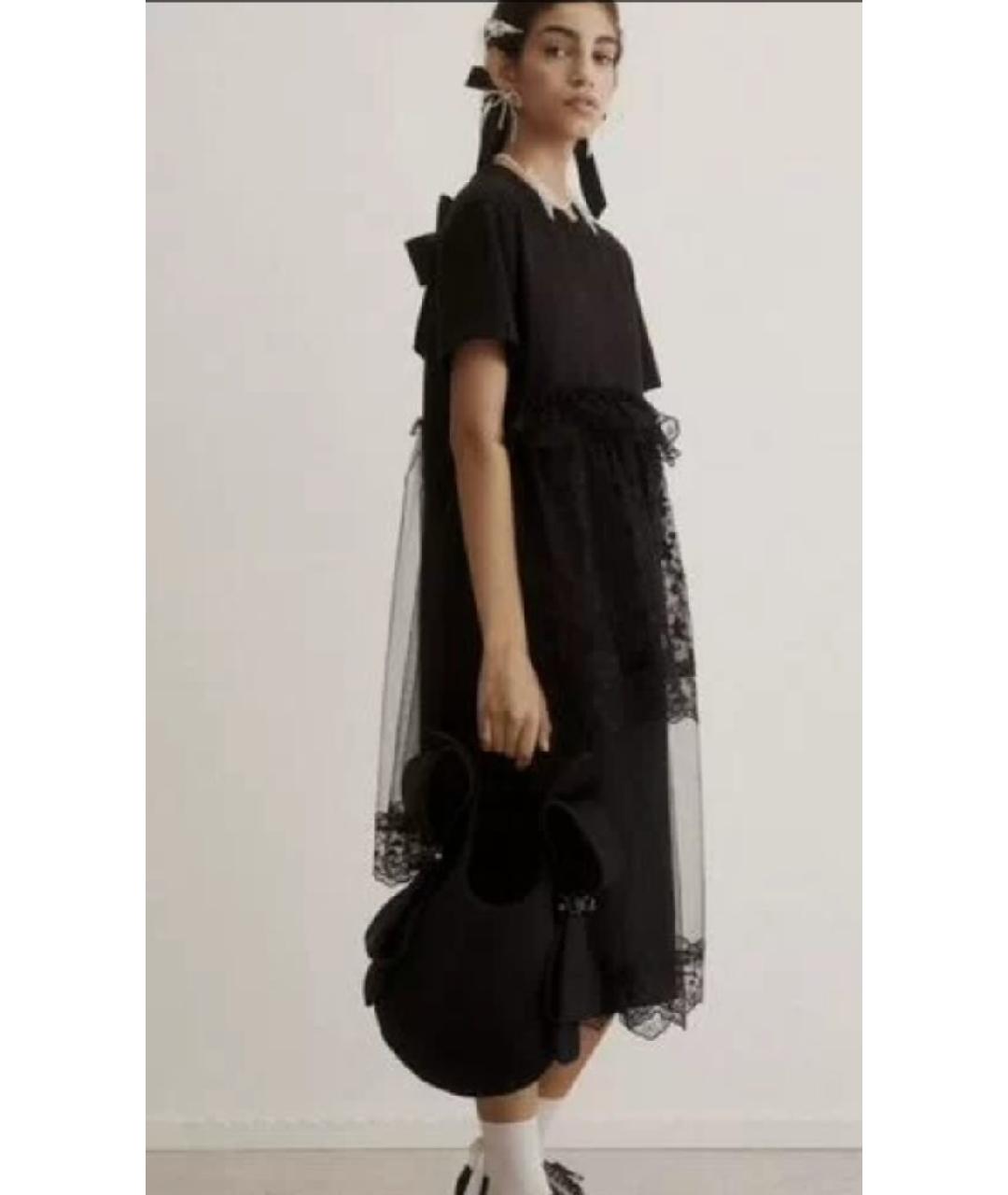 SIMONE ROCHA Черное хлопковое повседневное платье, фото 4