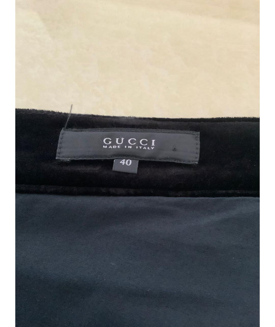 GUCCI Черные хлопковые прямые джинсы, фото 3