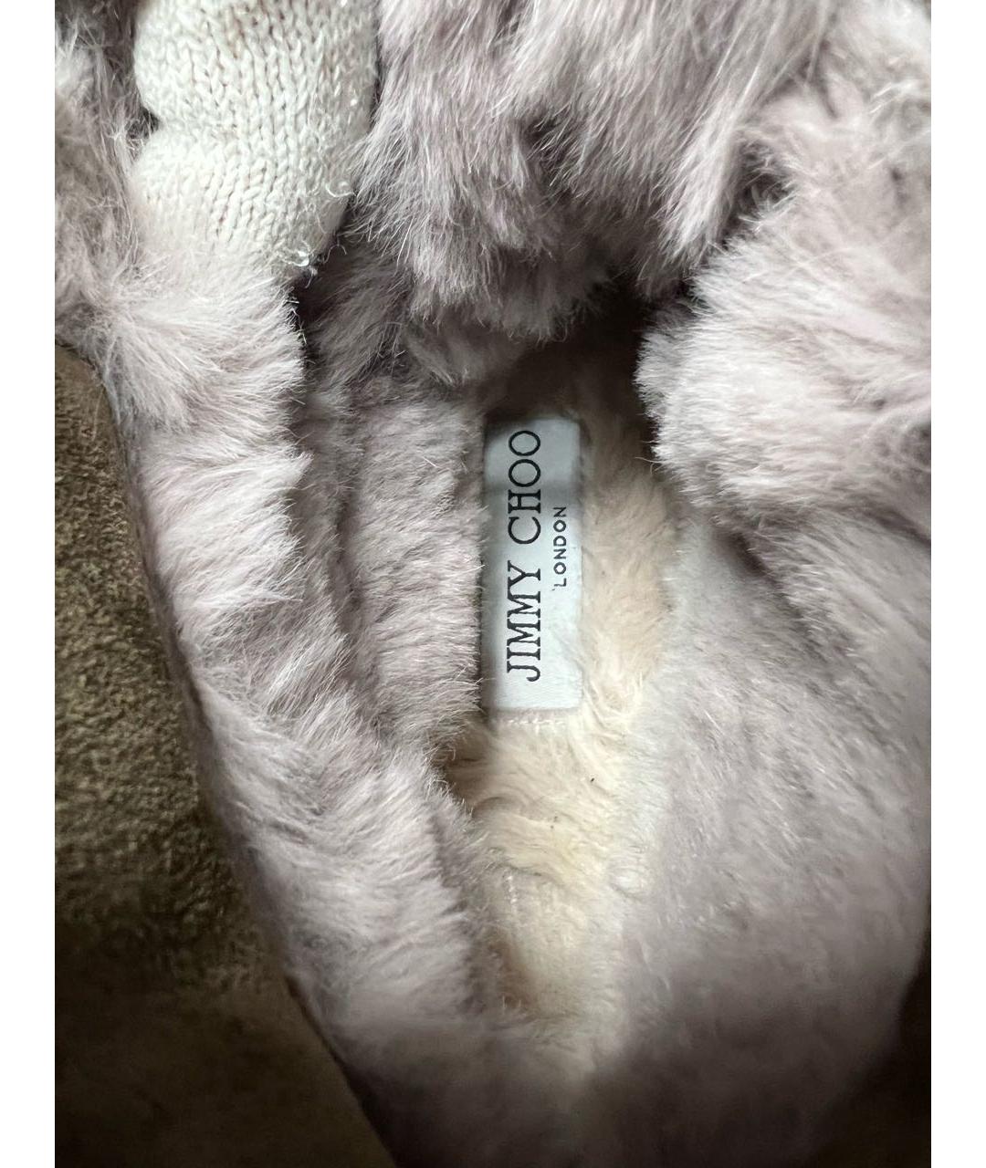 JIMMY CHOO Коричневые замшевые ботинки, фото 7