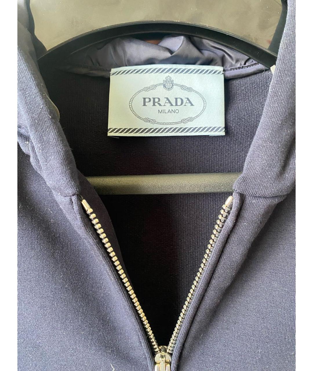 PRADA Темно-синий хлопко-эластановый спортивные костюмы, фото 3