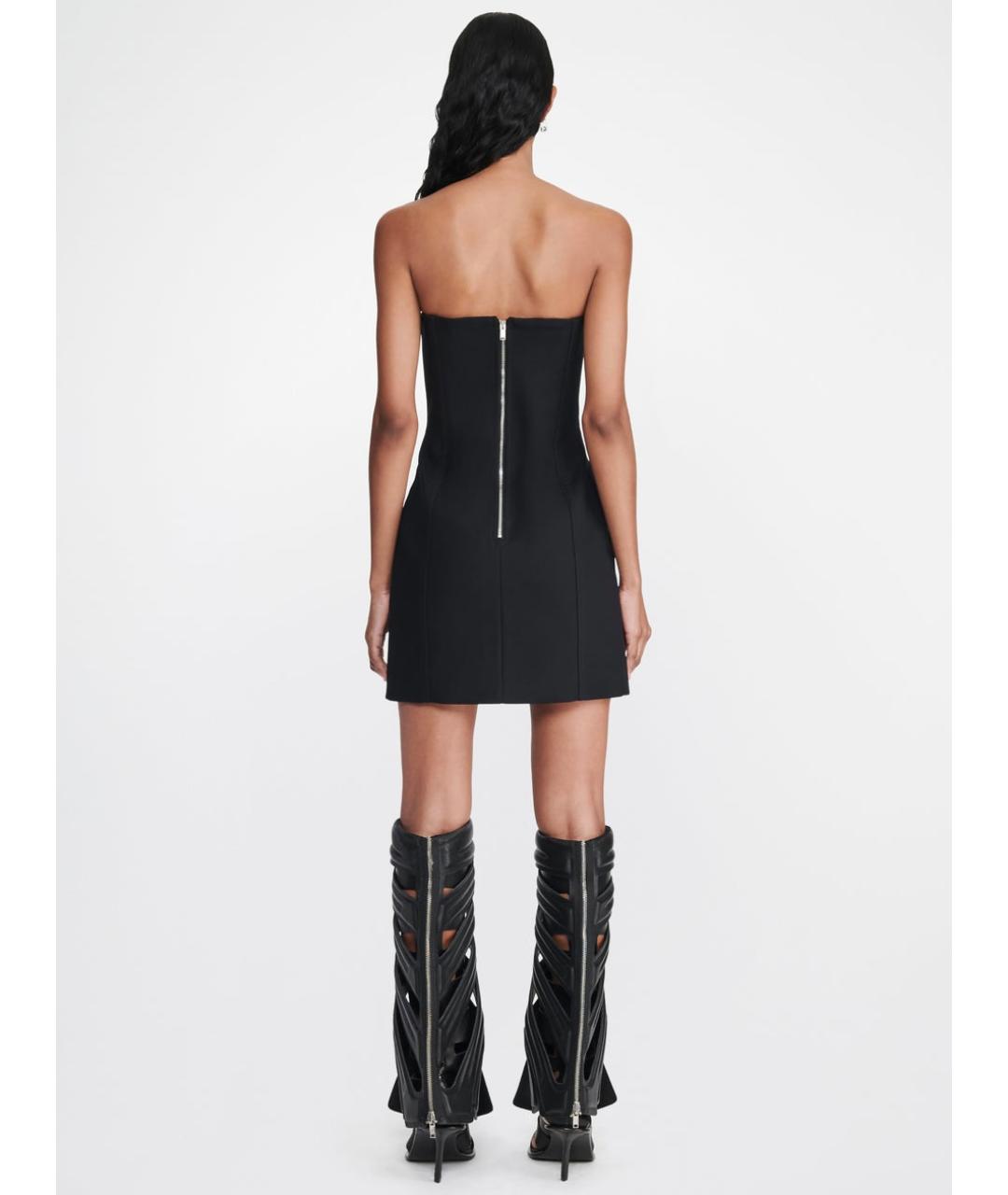 DION LEE Черное коктейльное платье, фото 5