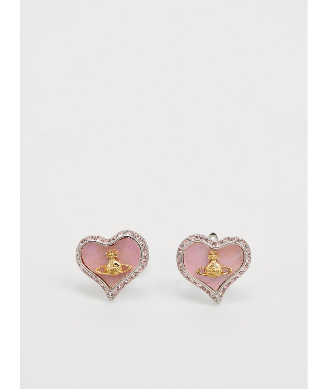 VIVIENNE WESTWOOD Розовые латунные серьги, фото 5