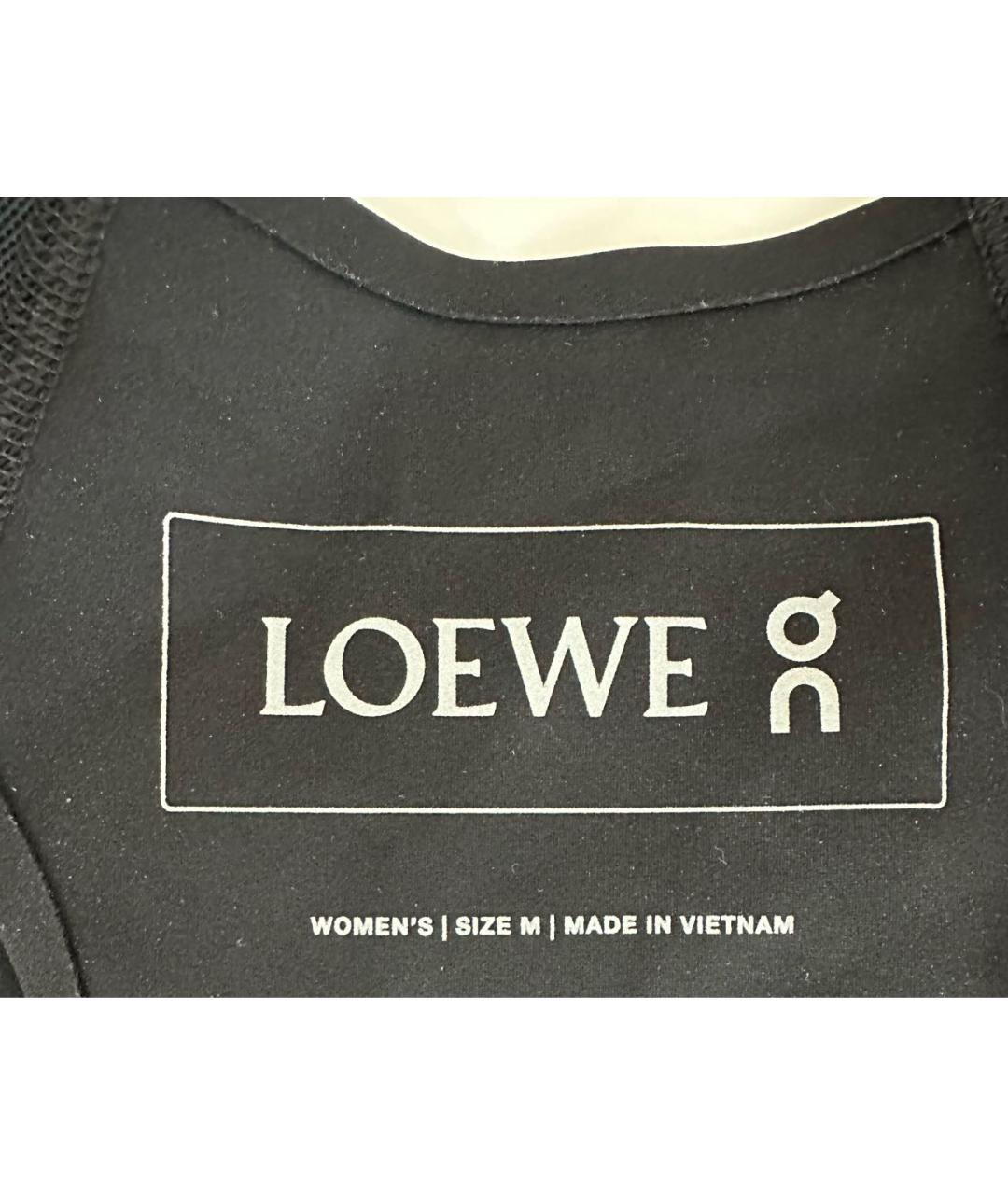 LOEWE Черная майка, фото 4