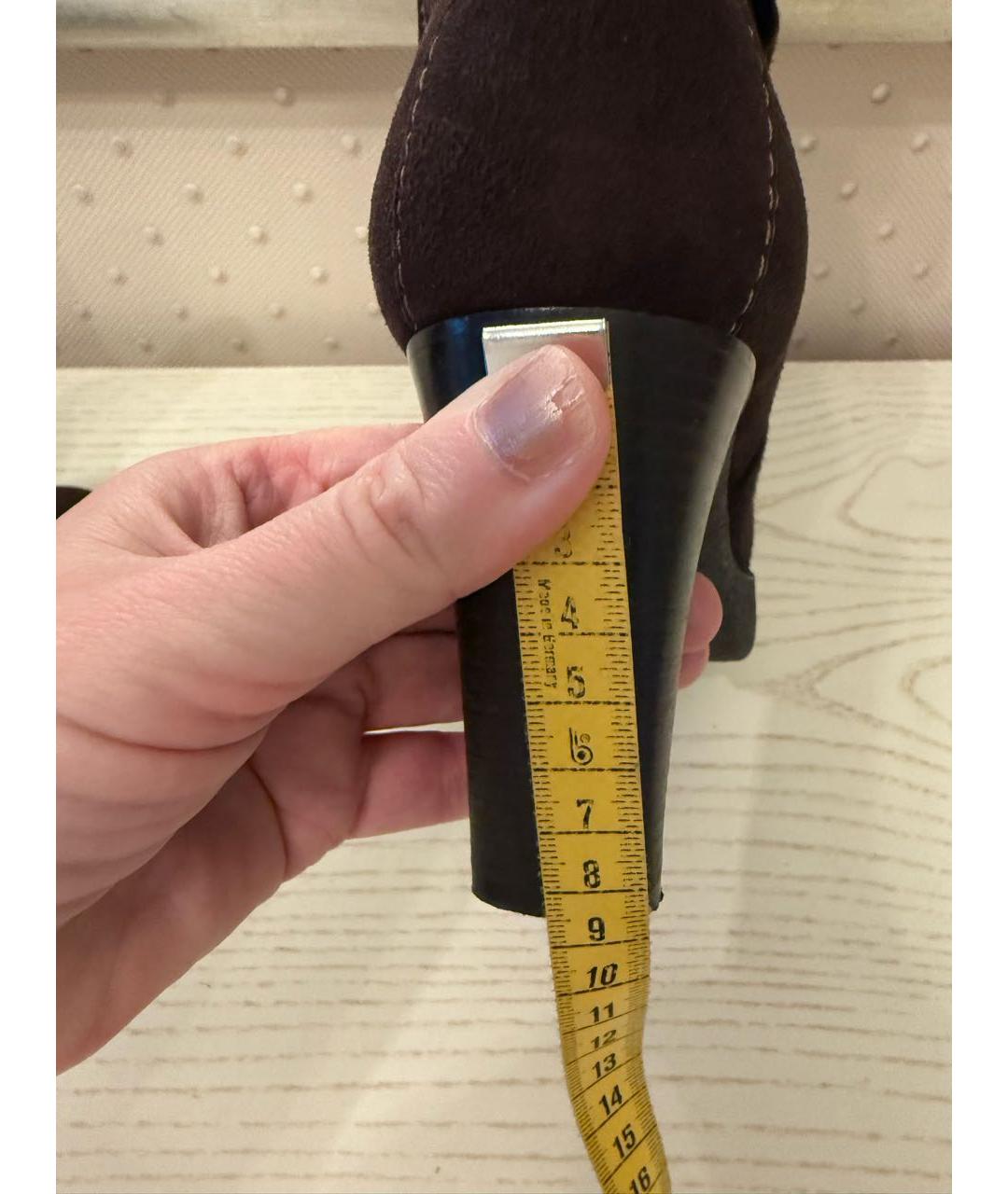 TOD'S Коричневые замшевые ботильоны, фото 8