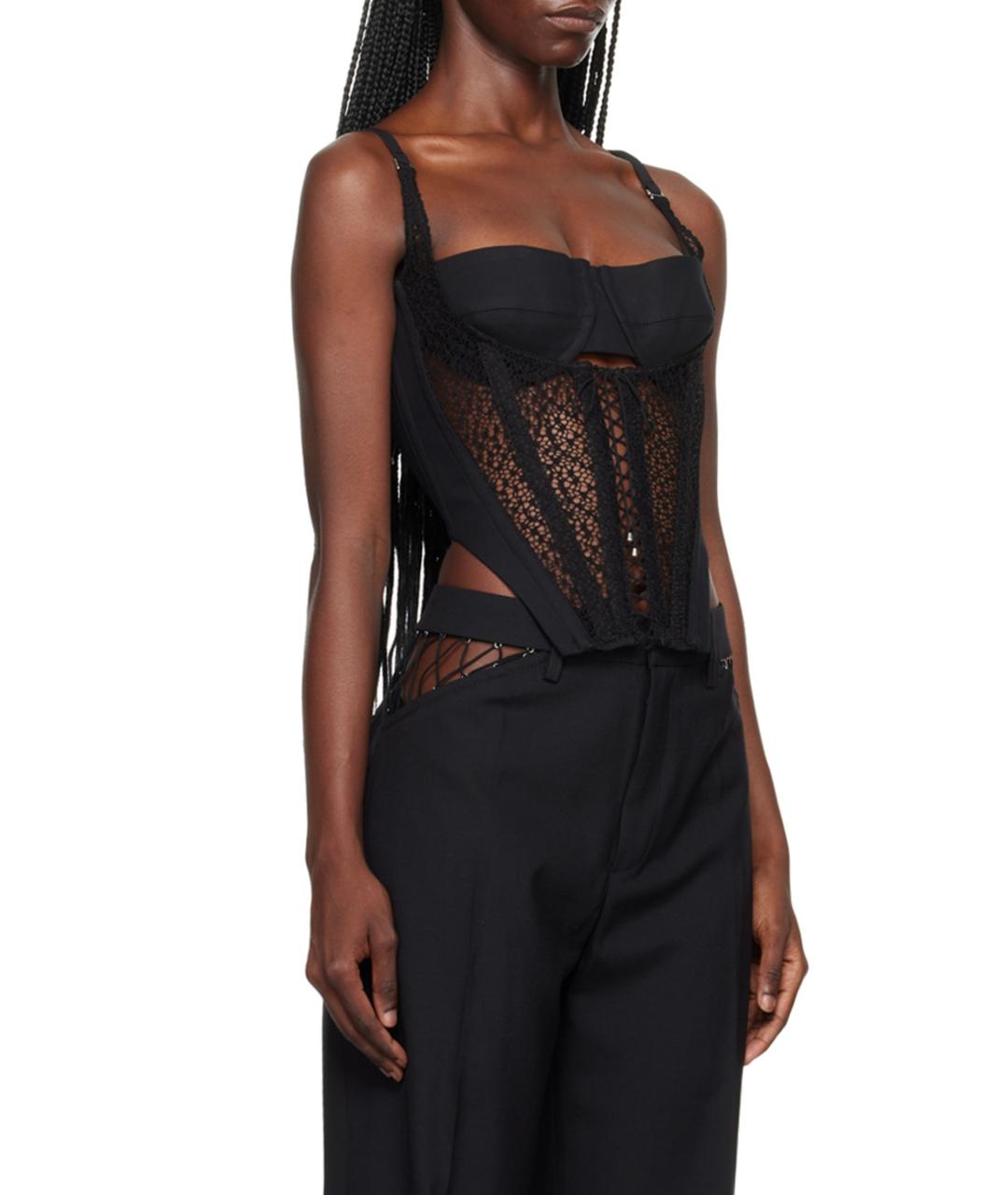DION LEE Черный корсет, фото 3