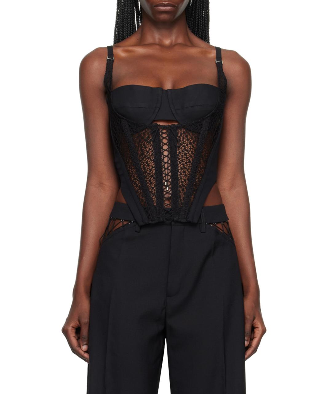 DION LEE Черный корсет, фото 2