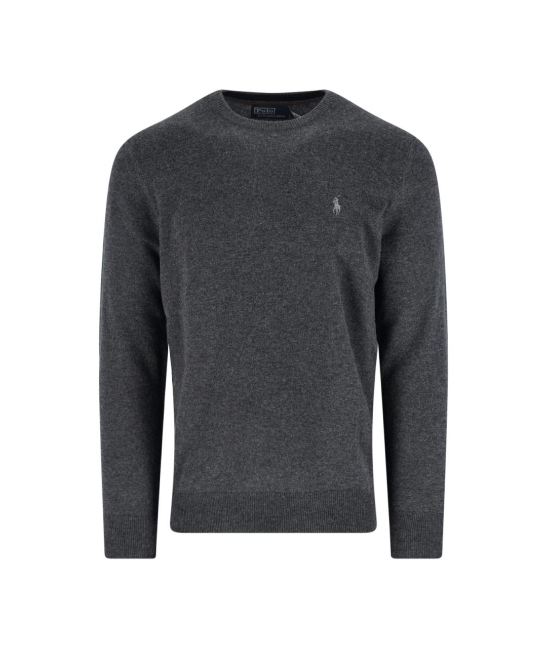 POLO RALPH LAUREN Серый шерстяной джемпер / свитер, фото 1
