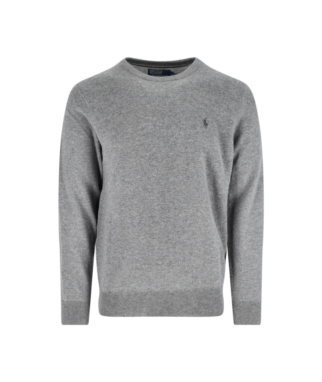POLO RALPH LAUREN Серый шерстяной джемпер / свитер, фото 1