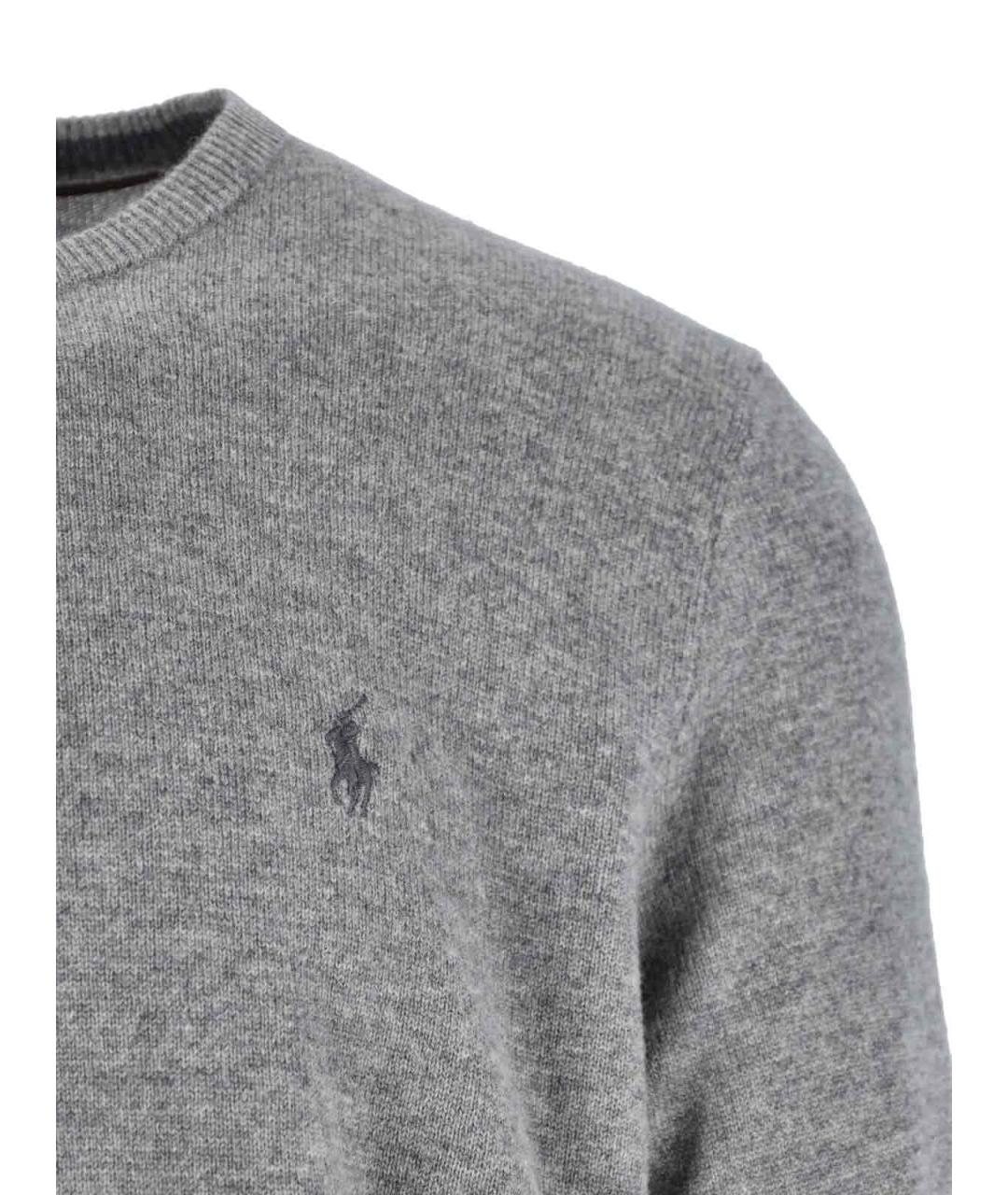 POLO RALPH LAUREN Серый шерстяной джемпер / свитер, фото 3