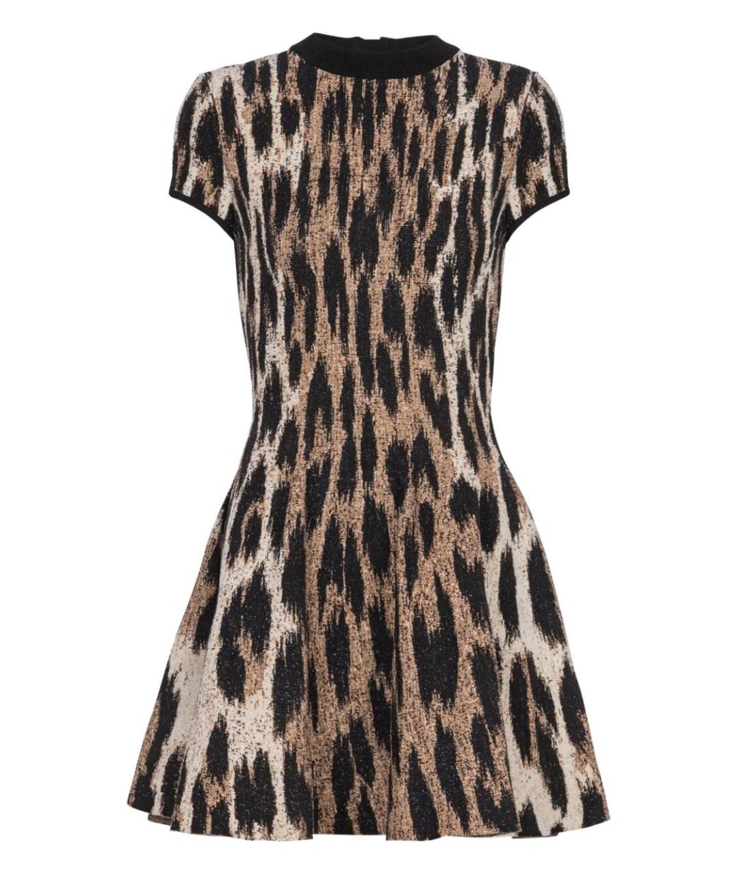 BALMAIN Мульти вискозное коктейльное платье, фото 1