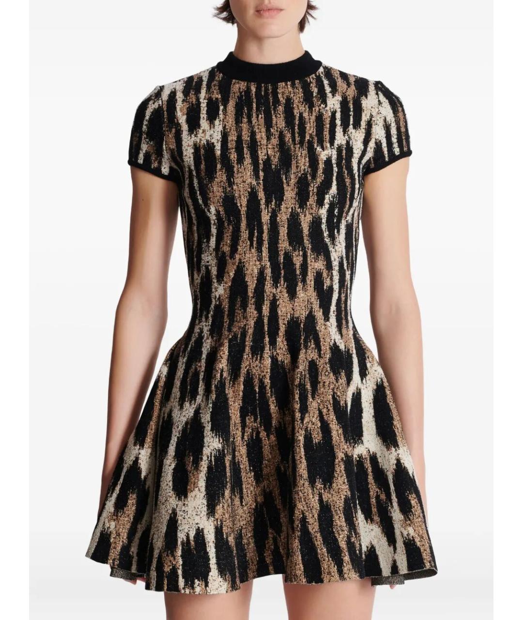 BALMAIN Мульти вискозное коктейльное платье, фото 6