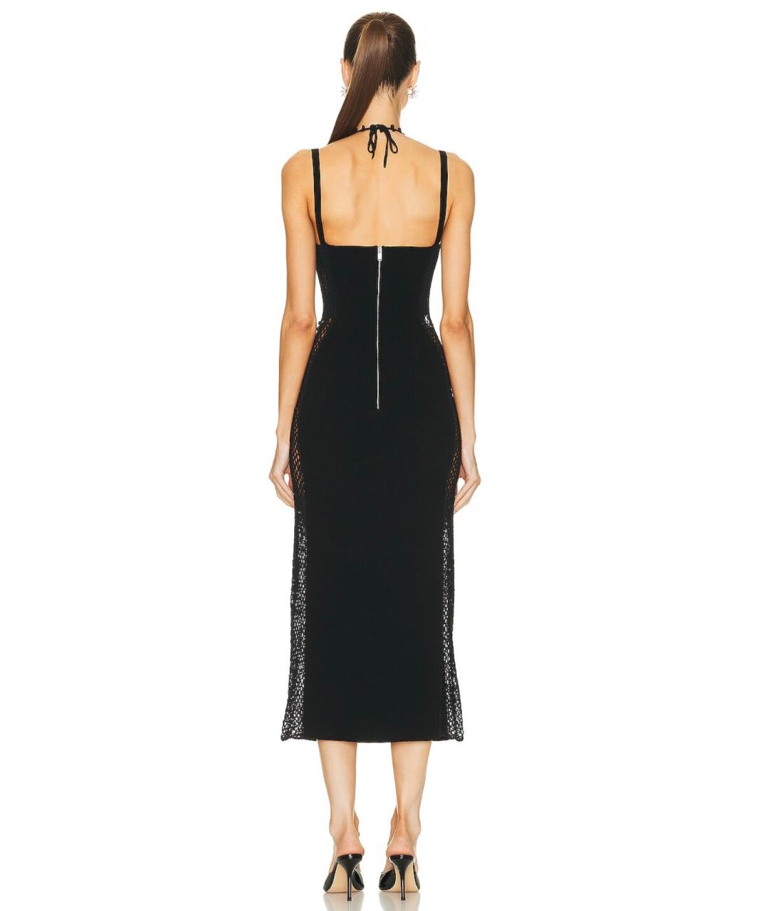 DION LEE Черное коктейльное платье, фото 4
