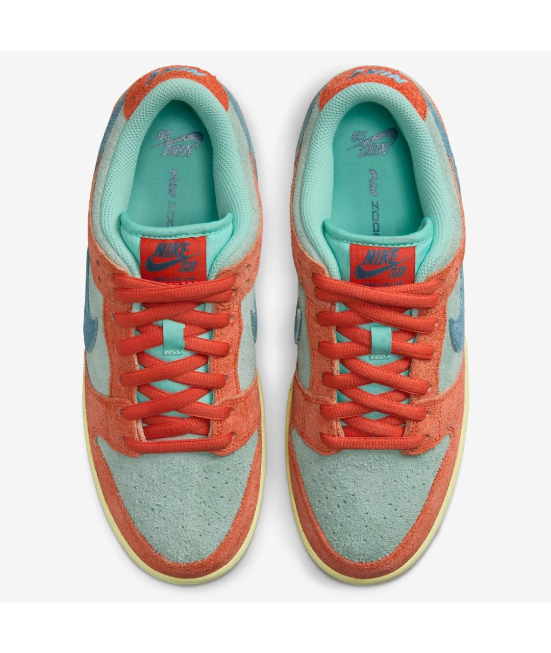 NIKE Оранжевое замшевые кроссовки, фото 3