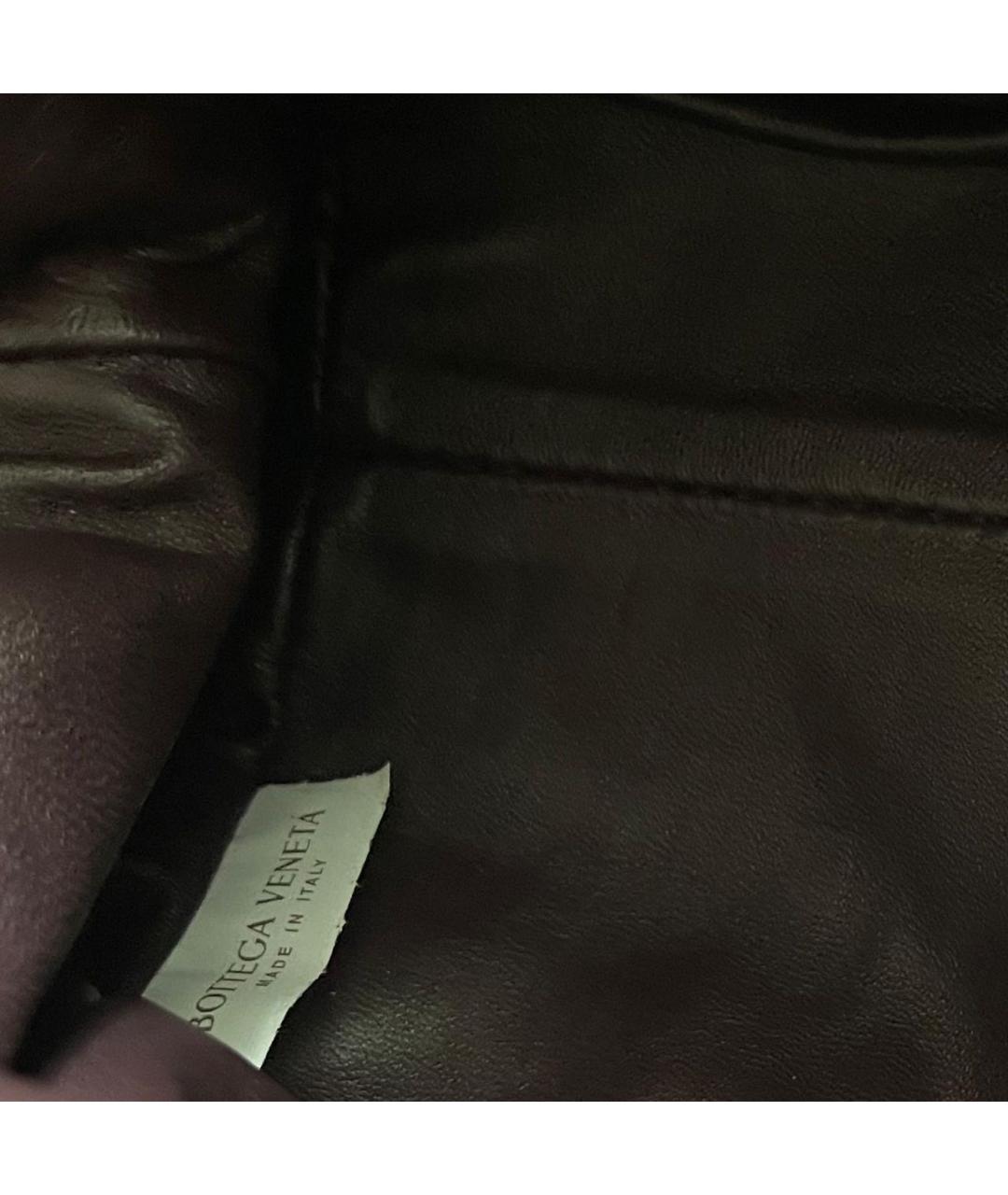 BOTTEGA VENETA Бордовая кожаная сумка через плечо, фото 4