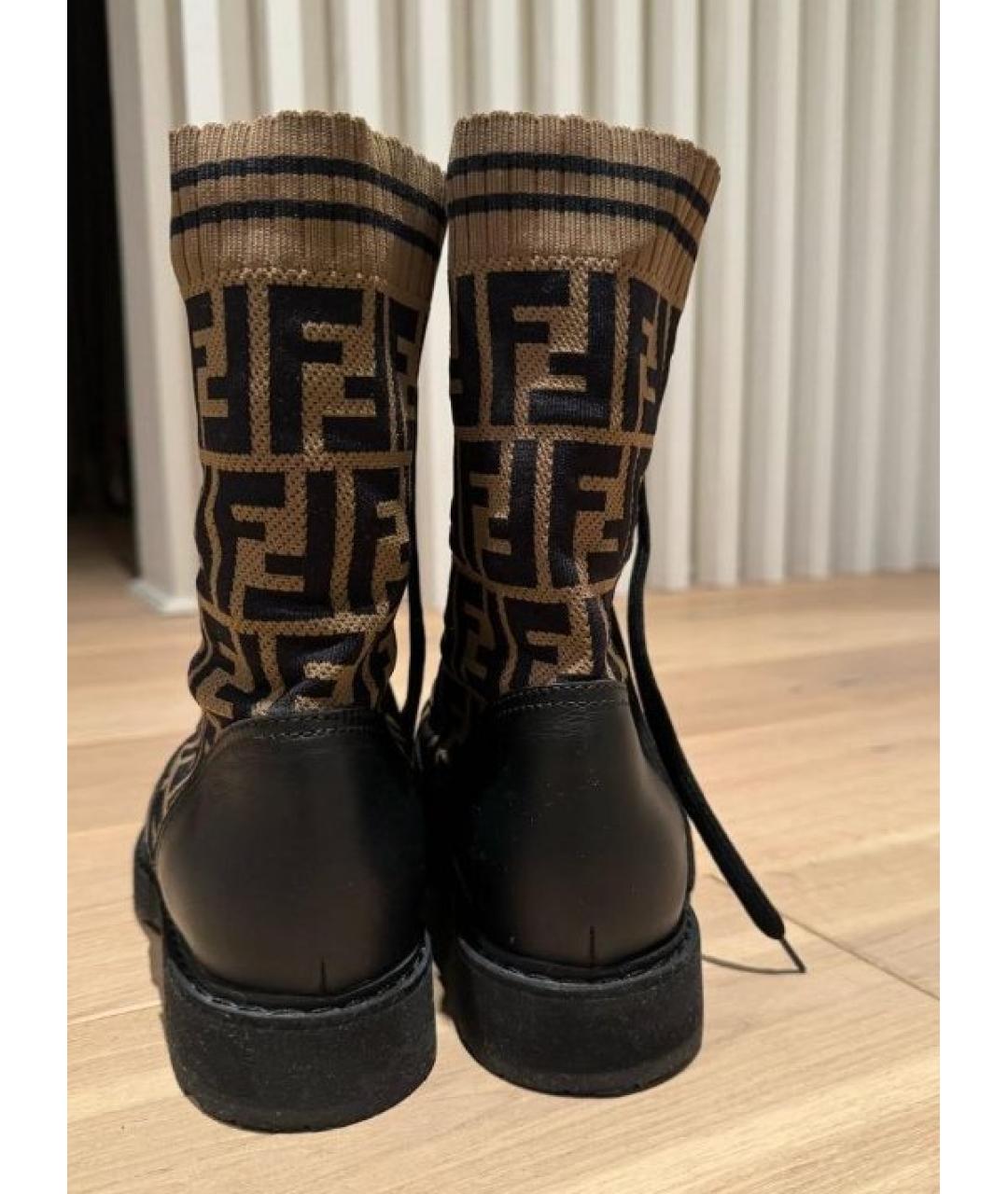 FENDI Кожаные ботинки, фото 5