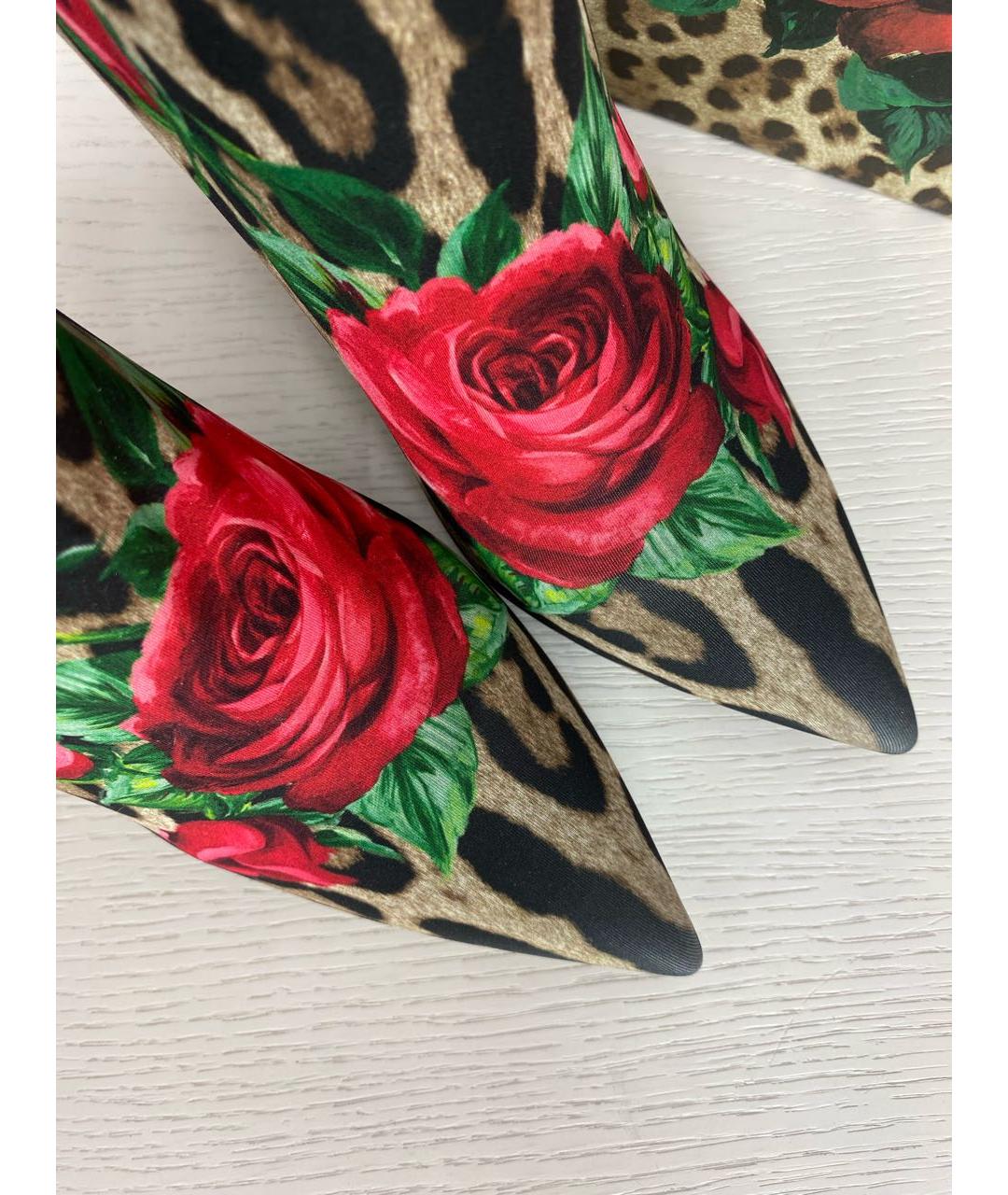 DOLCE&GABBANA Мульти неопреновые полусапоги, фото 7