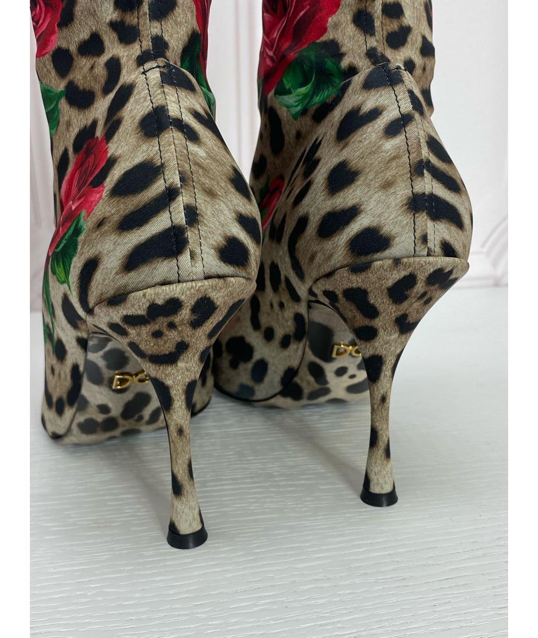 DOLCE&GABBANA Мульти неопреновые полусапоги, фото 4