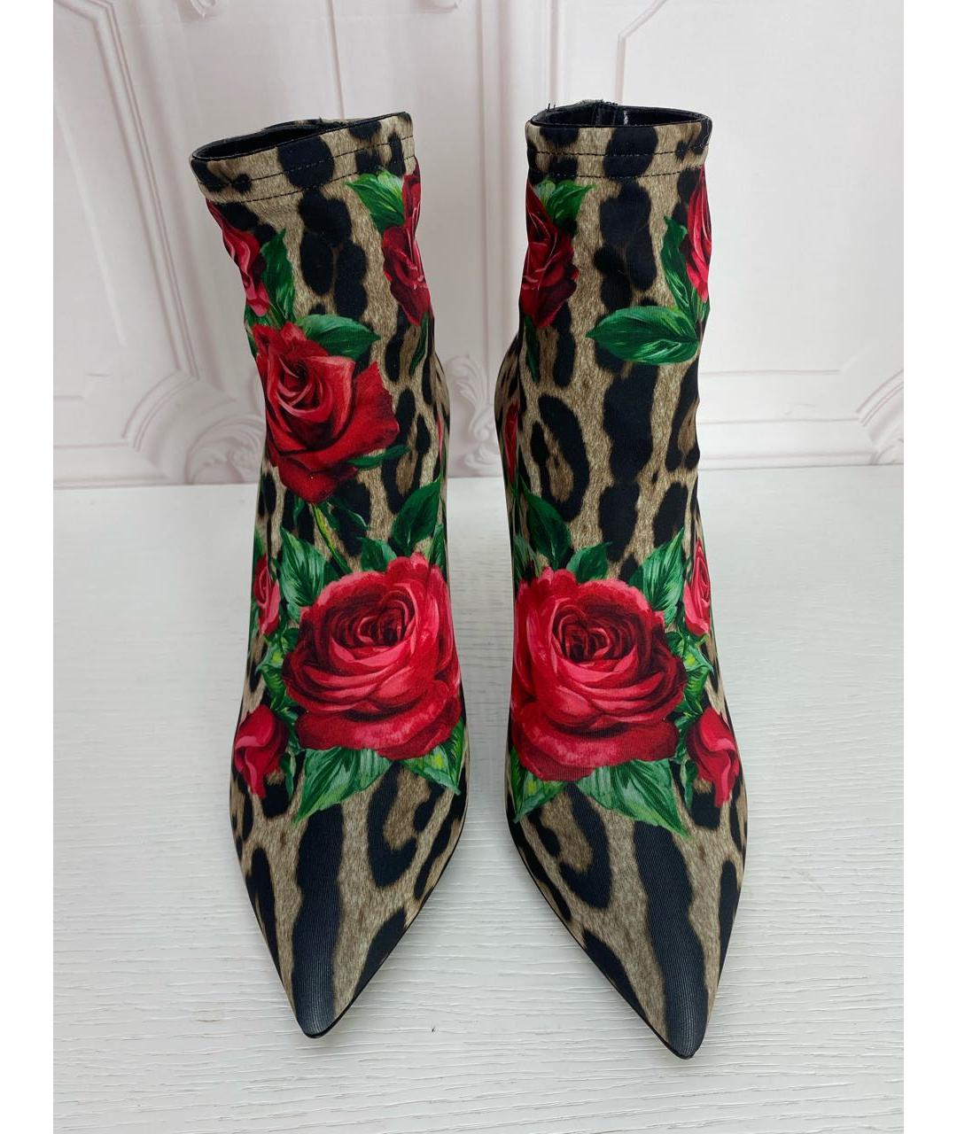 DOLCE&GABBANA Мульти неопреновые полусапоги, фото 2