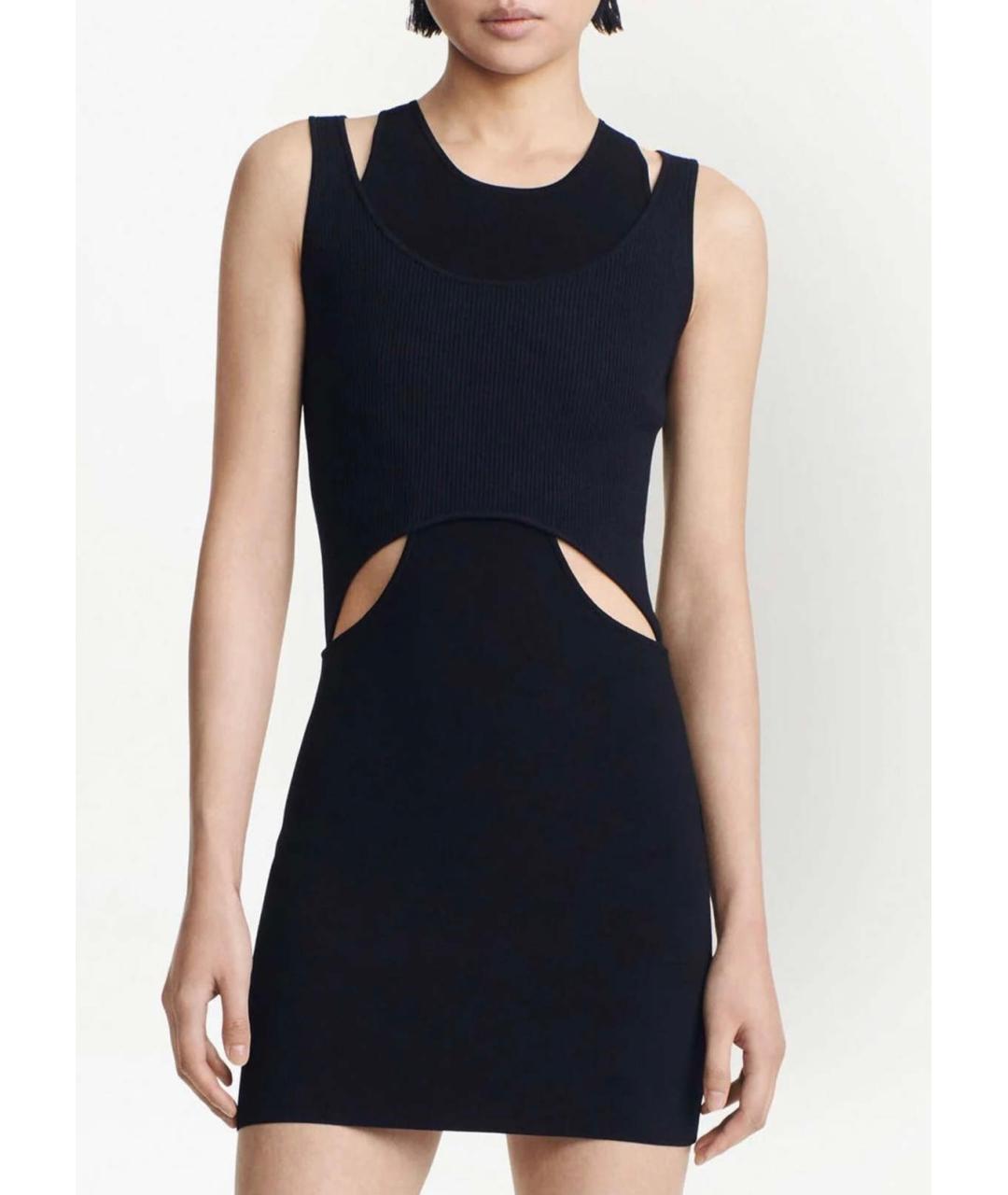 DION LEE Черное коктейльное платье, фото 4