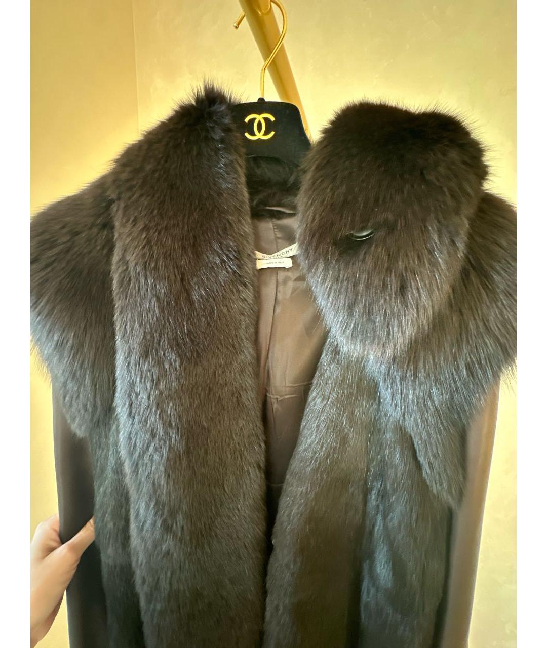 GIVENCHY Коричневая кожаная куртка, фото 3