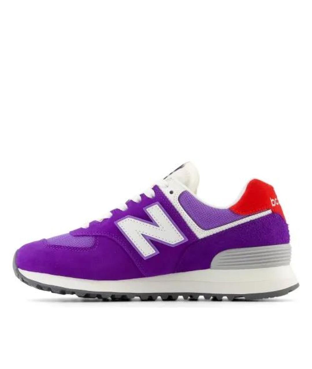 NEW BALANCE Фиолетовые замшевые кроссовки, фото 2