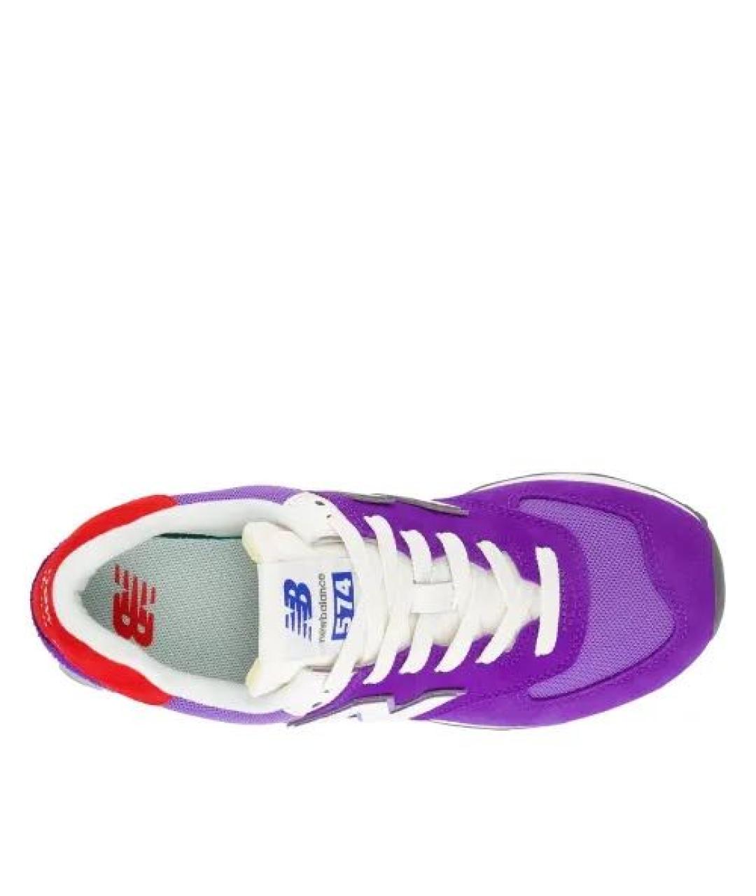 NEW BALANCE Фиолетовые замшевые кроссовки, фото 3
