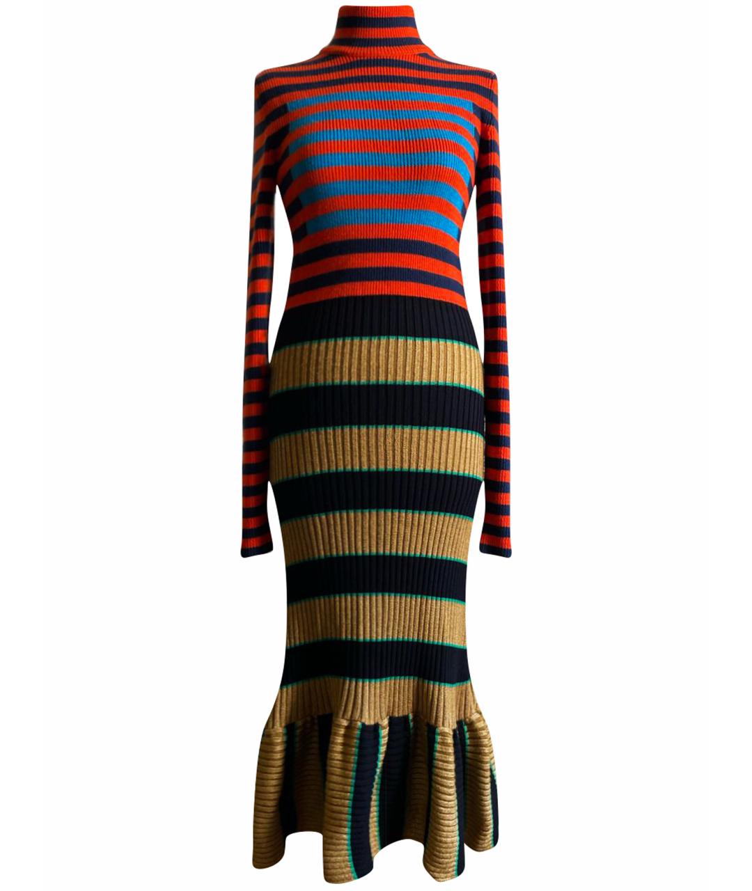 KENZO Мульти шерстяное повседневное платье, фото 1