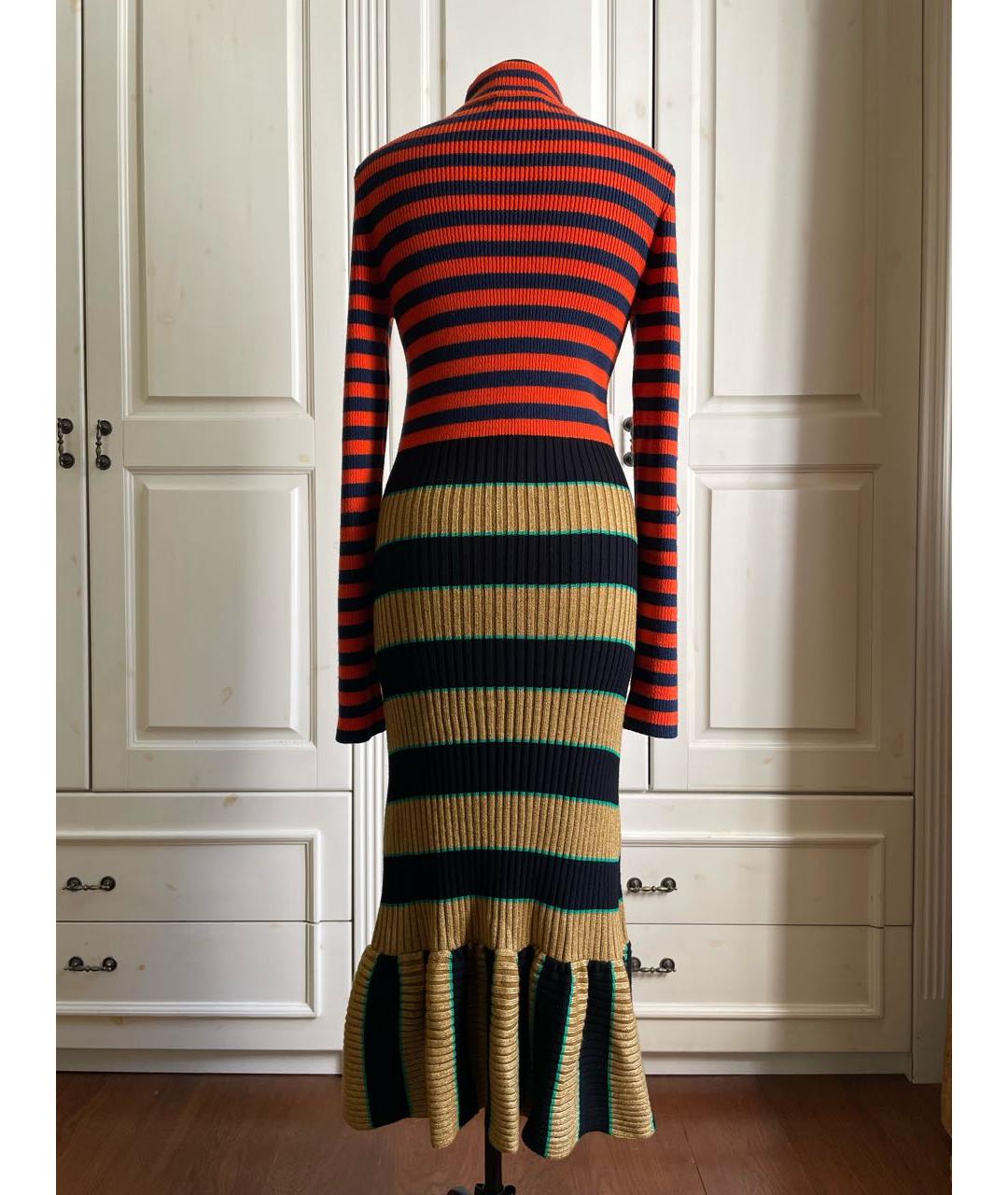 KENZO Мульти шерстяное повседневное платье, фото 3