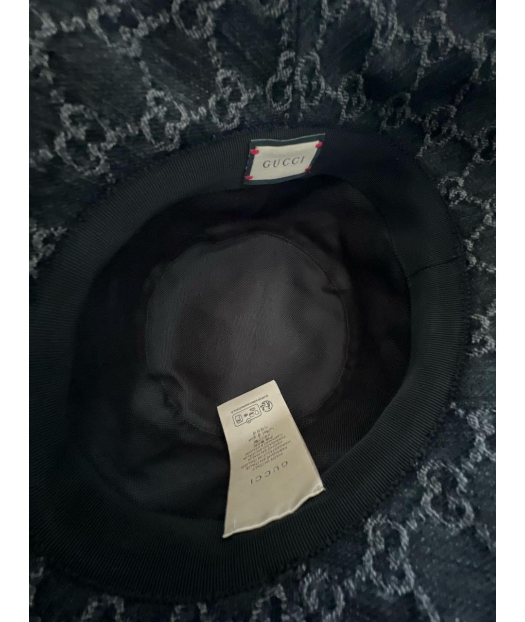 GUCCI Черная хлопковая панама, фото 3