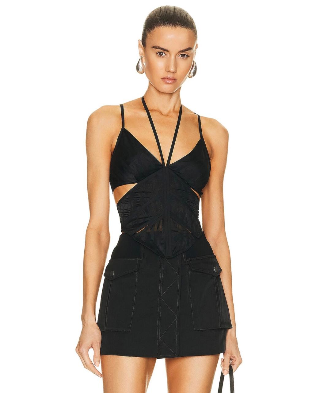 DION LEE Черный корсет, фото 2
