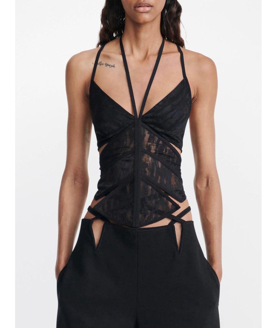 DION LEE Черный корсет, фото 9