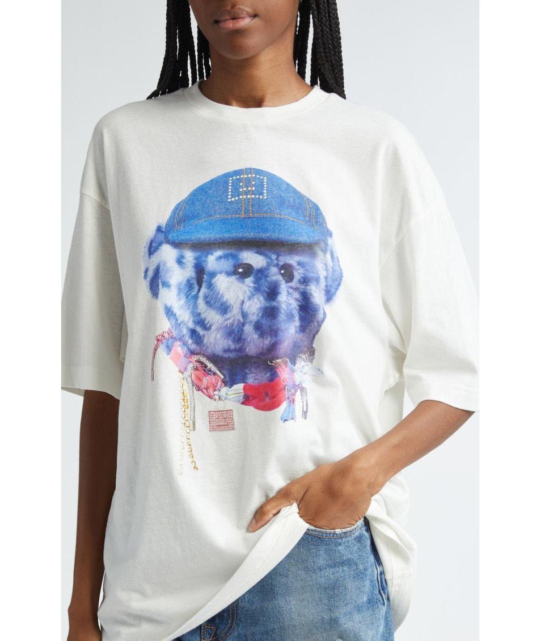 ACNE STUDIOS Белая хлопковая футболка, фото 2