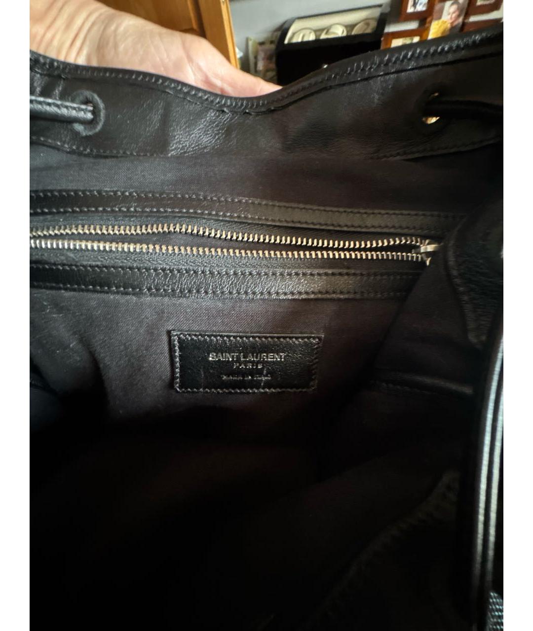 SAINT LAURENT Коричневый жаккардовый рюкзак, фото 4
