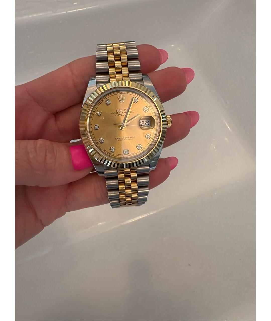 ROLEX Белые часы из белого золота, фото 2