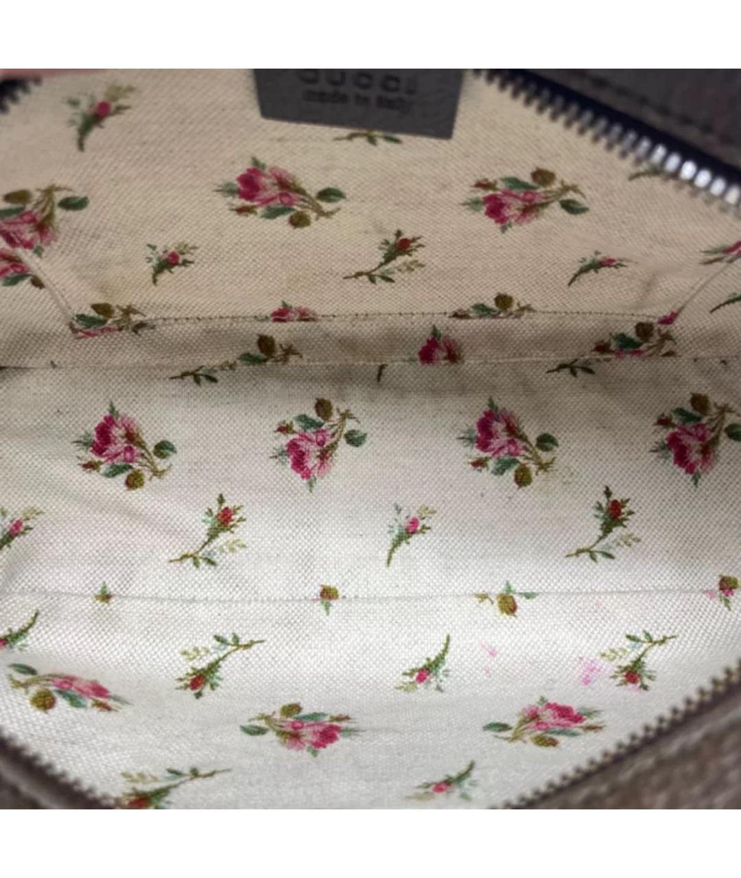 GUCCI Коричневая кожаная сумка тоут, фото 6