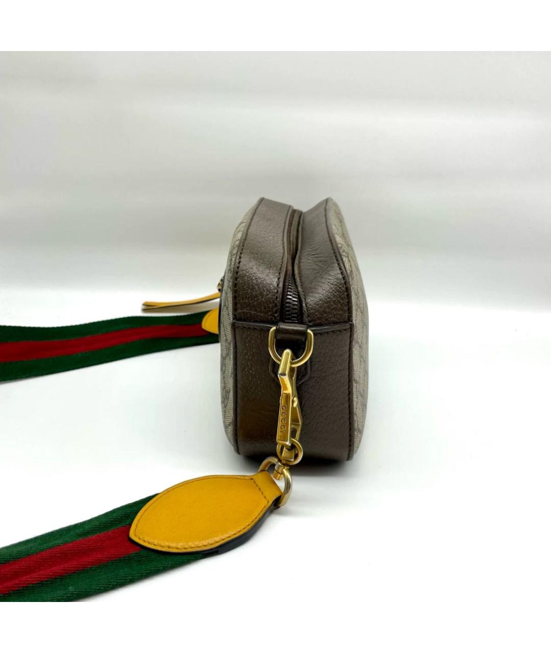 GUCCI Коричневая кожаная сумка тоут, фото 3