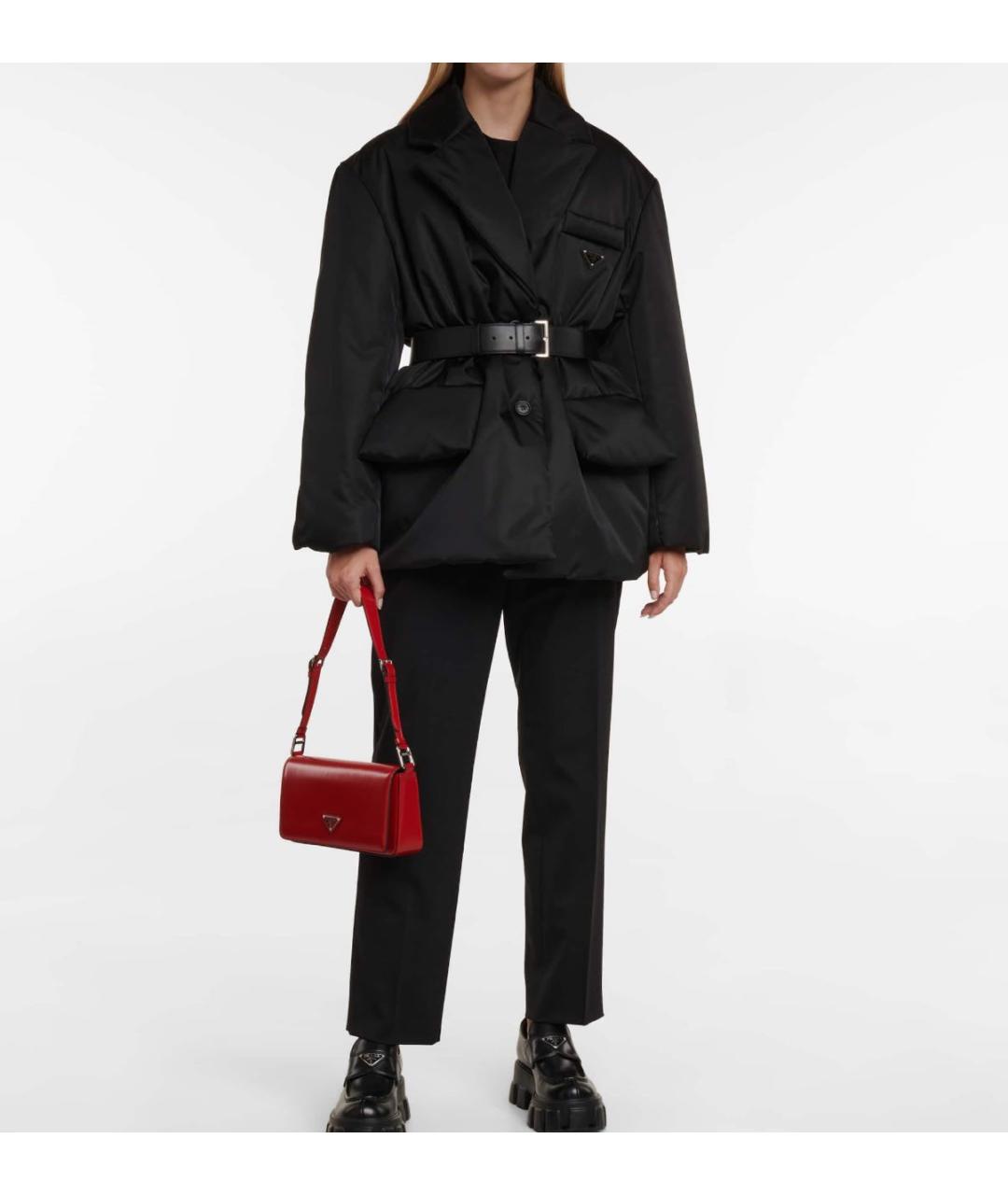 PRADA Черная полиамидовая куртка, фото 2
