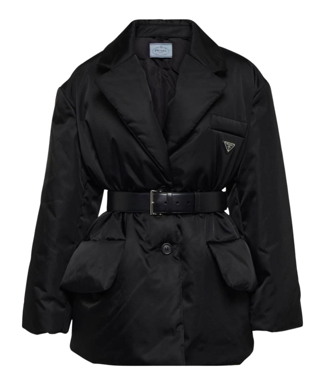PRADA Черная полиамидовая куртка, фото 1
