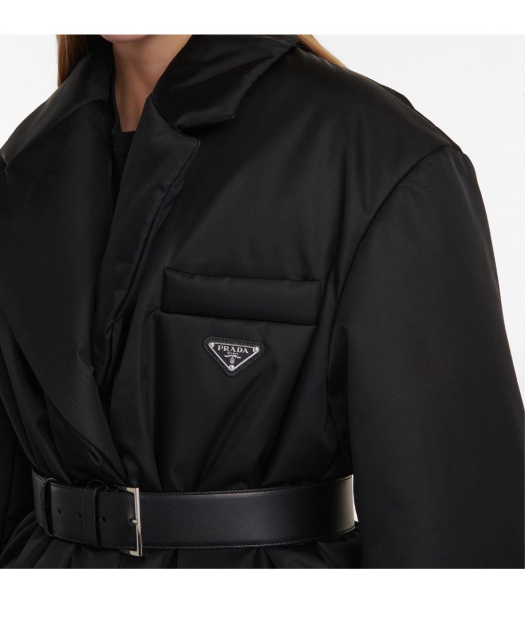 PRADA Черная полиамидовая куртка, фото 3